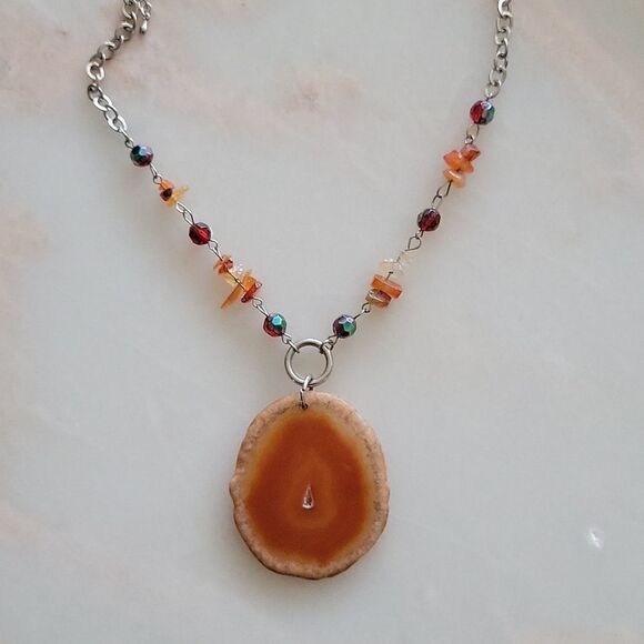Agate Necklace Boho Chic Fashion Jewelry - Picture 9 of 10